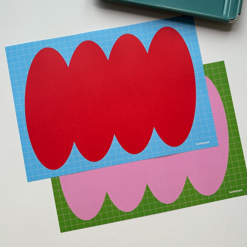 餐盤系列 便籤紙/便條紙  可愛撞色備忘貼可撕手帳便箋備忘速記 - 便条纸/标签贴 - 纸 