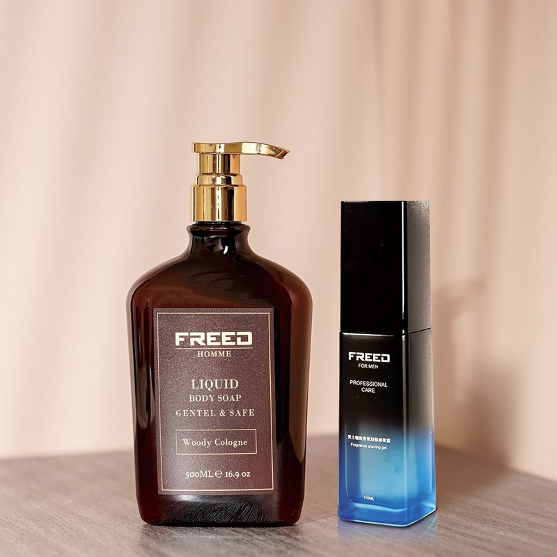【FREED】男士香氛护理1+1保养组 圣诞节礼物 生日礼物 交换礼物 - 沐浴用品 - 其他材质 咖啡色