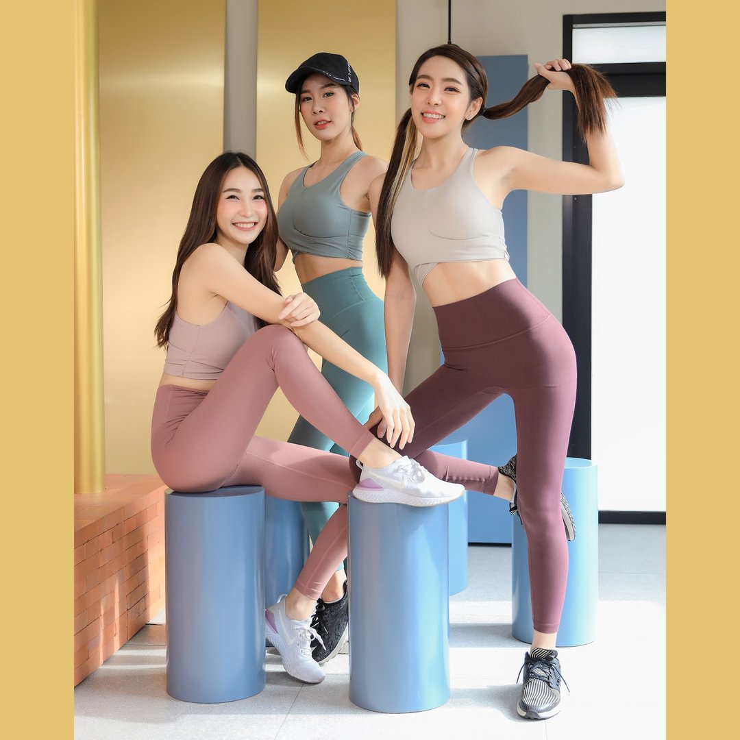 大地色系女性运动套装 - 女装运动衣 - 聚酯纤维 多色
