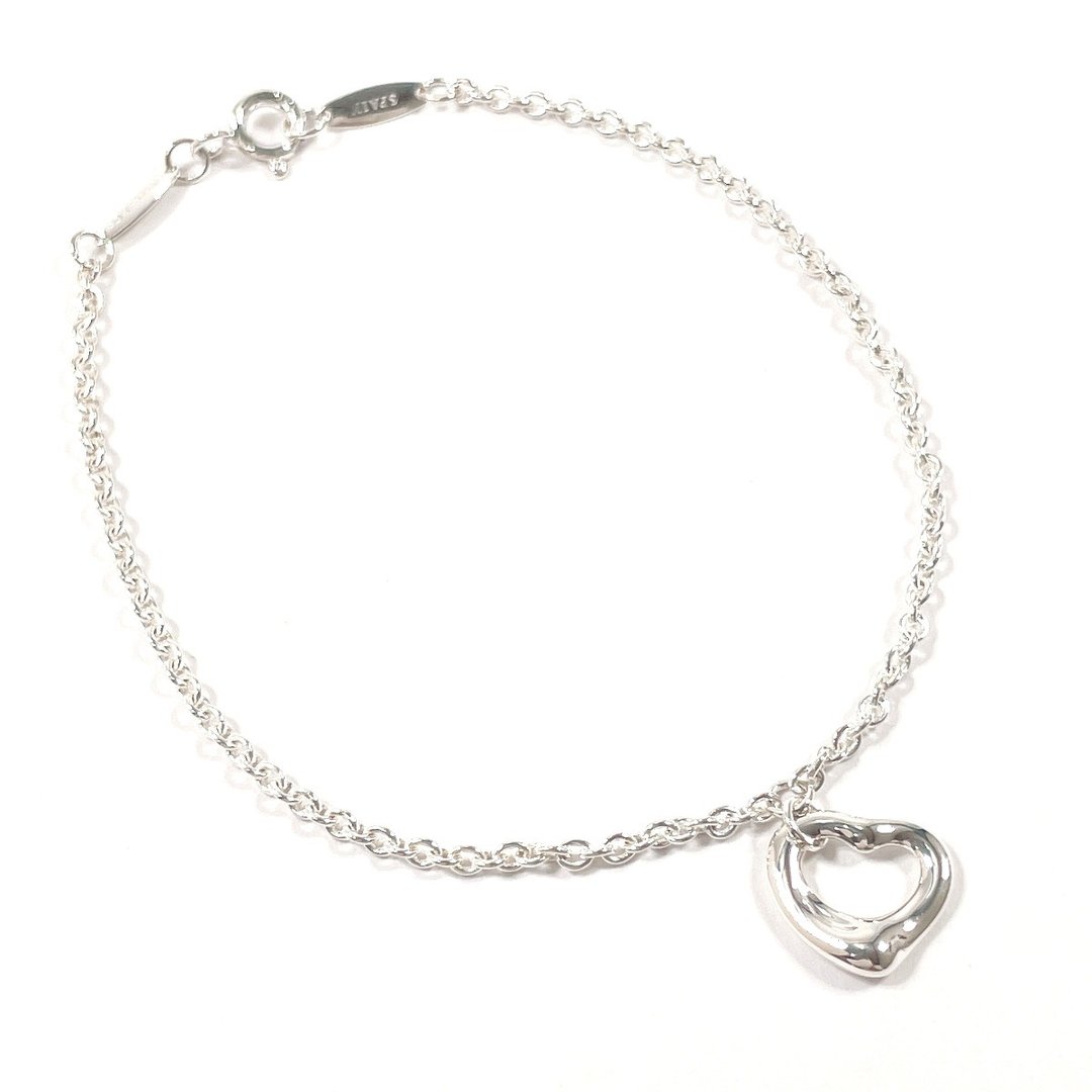 【日本直送 二手美品】蒂芙尼 TIFFANY&Co. 手链 经典isOpen Heart Elsa Peretti 纯银925 抛光处理 - 手链/手环 - 纯银 银色