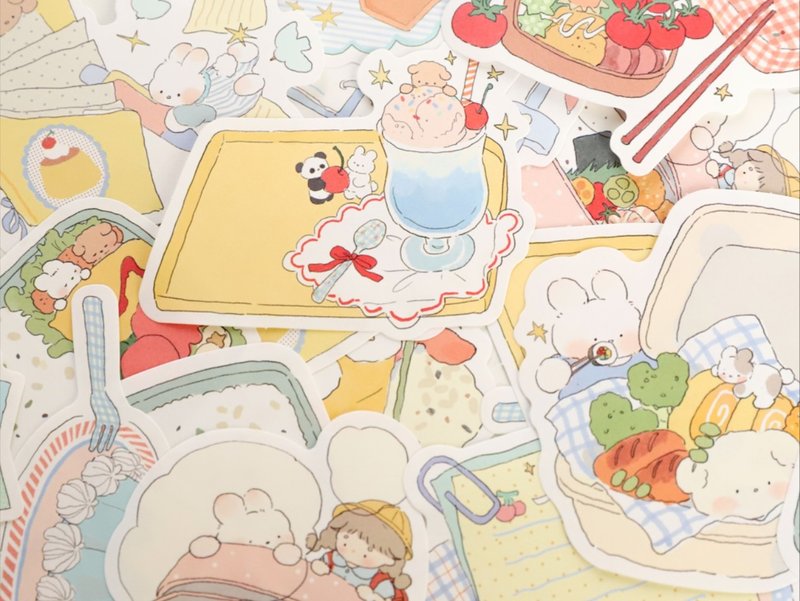 vol.7 【放假干啥呢】可爱治愈便签 - 便条纸/标签贴 - 纸 多色