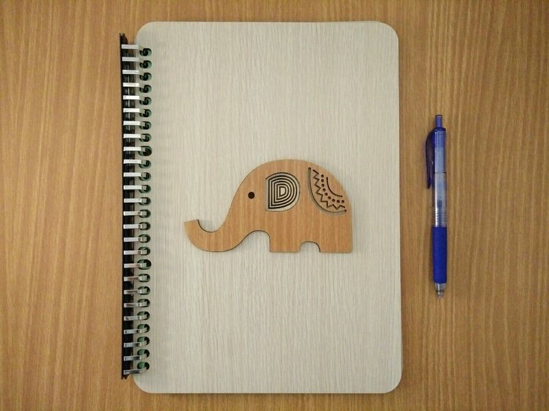 【教师节礼物】B5两片活页26孔笔记本─大 - 笔记本/手帐 - 木头 