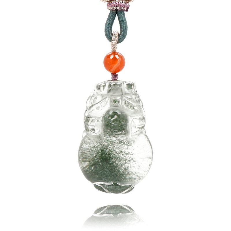 【正佳珠宝】绿幽灵 顶级极净 金钱貔貅 16.5g 绿幽灵貔貅吊坠 - 项链 - 半宝石 多色