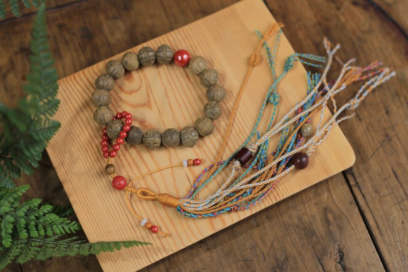 壹染指香品 | 祥纹香珠 帝王砂流苏 | 天然和合香念珠手串 | 雅玩 - 手链/手环 - 植物．花 