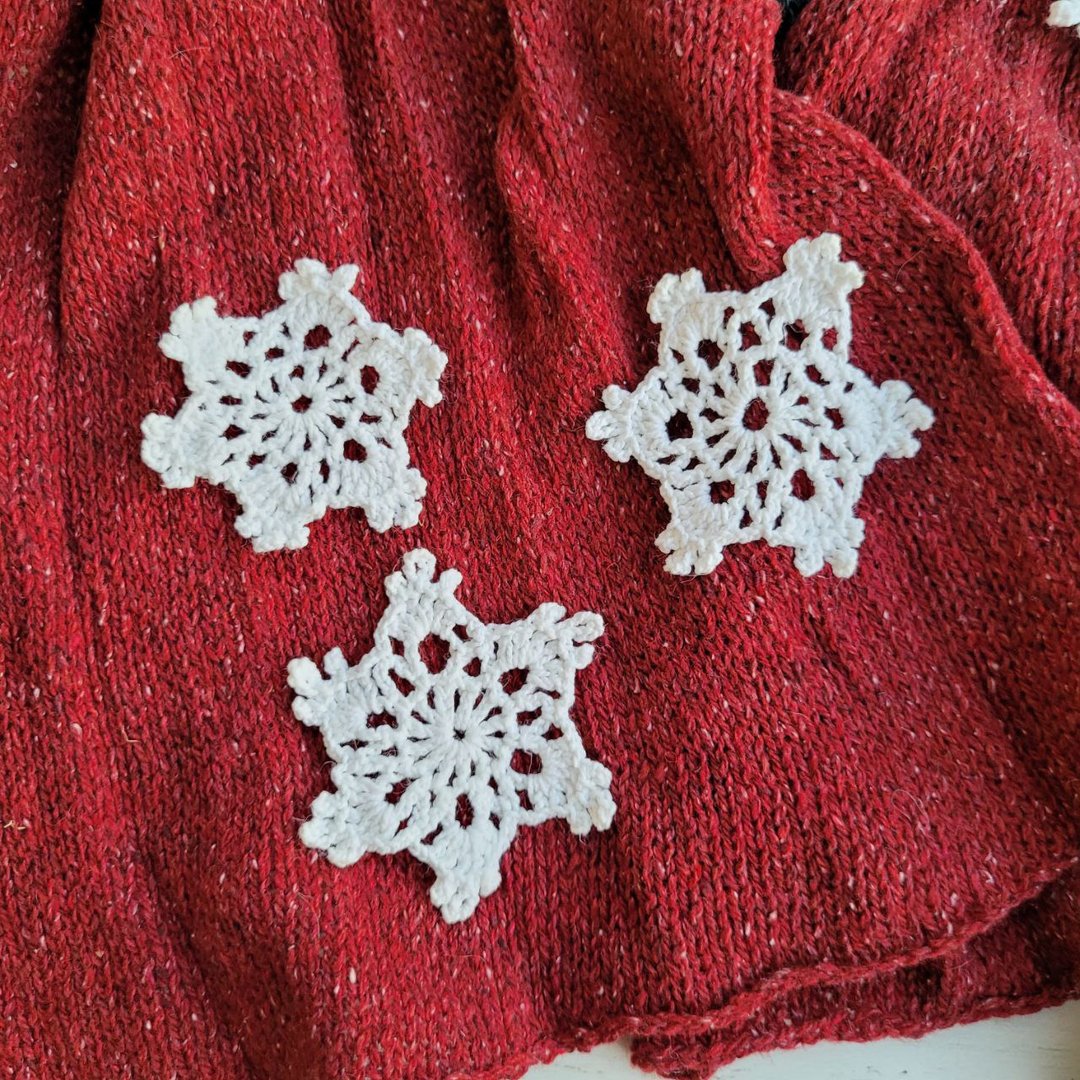 针织雪花/新生儿拍照道具 - 婴儿饰品 - 棉 白色