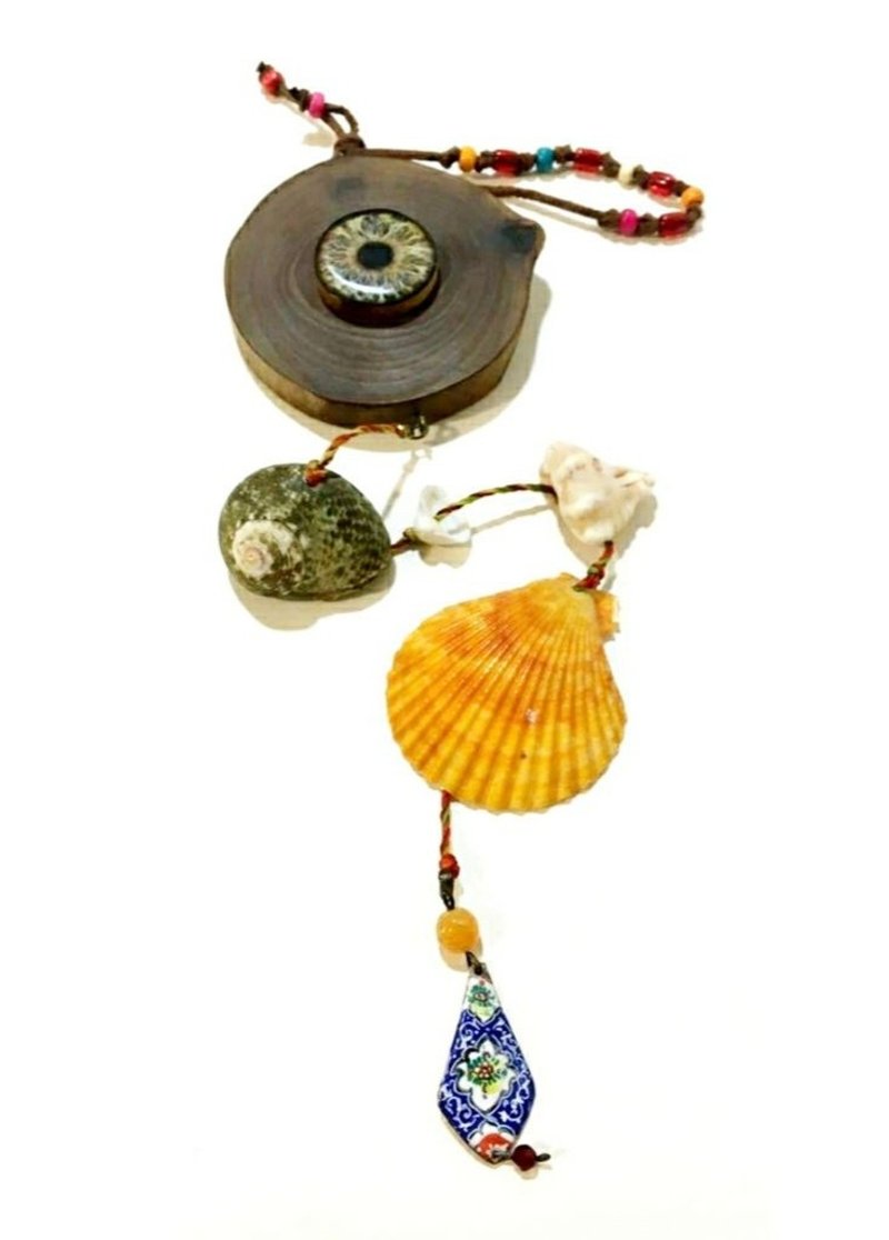 木质墙面吊饰，辟邪之眼。 - 墙贴/壁贴 - 木头 