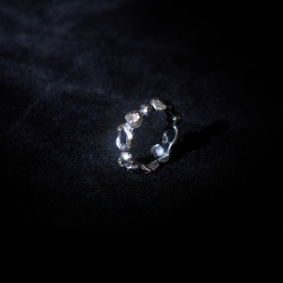 Fragments Ring | 925 Sterling Silver - 戒指 - 纯银 银色
