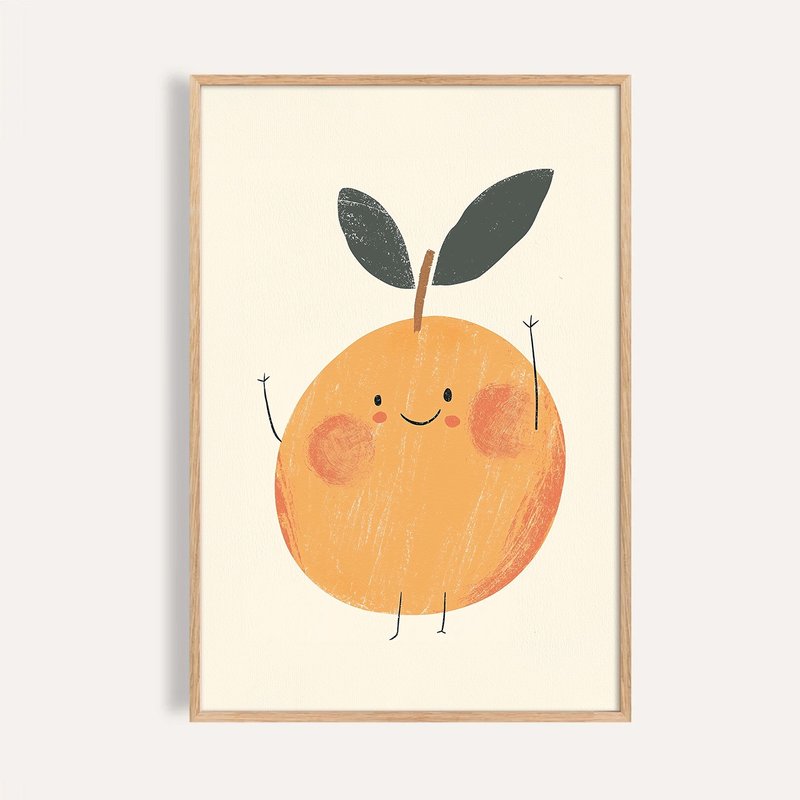 微笑橘子 Hello Orange / 童话系列插画挂画 / 艺术无框输出 - 海报/装饰画/版画 - 纸 
