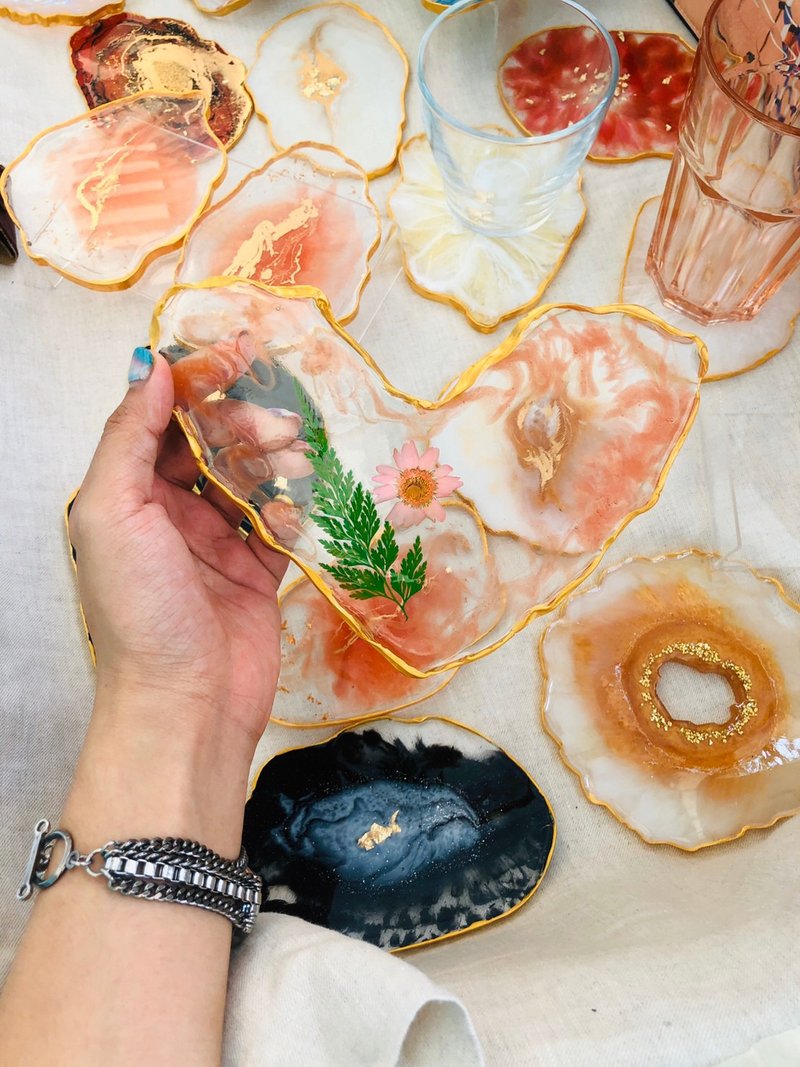 Resin Art Coaster Jewelry Tray - 其他 - 其他材质 透明