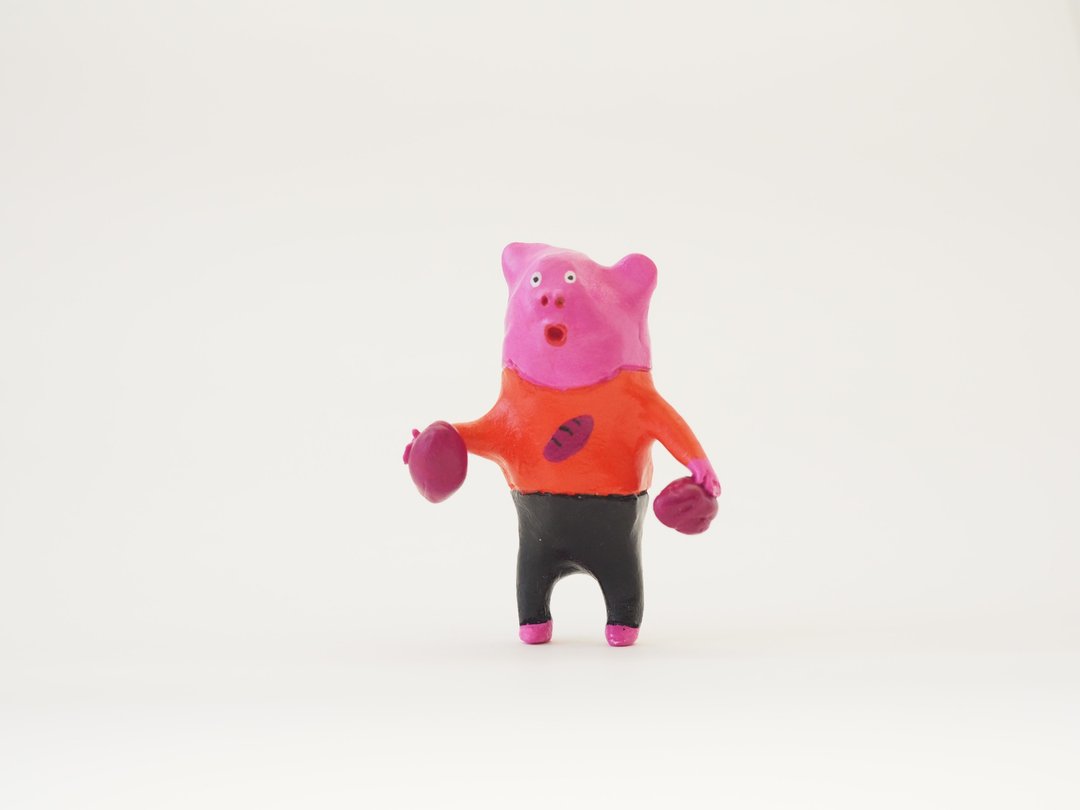 POTATO PIG - 玩偶/公仔 - 粘土 粉红色
