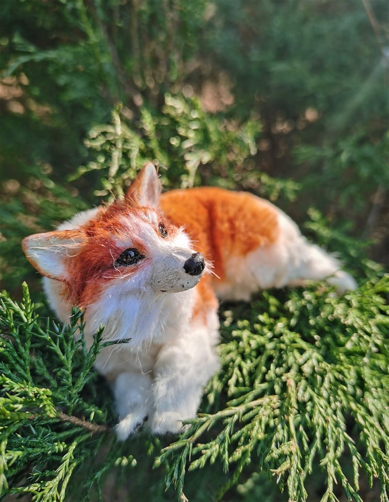 定制化 Korgi 皇家狗逼真动物毛绒玩具 - 玩偶/公仔 - 其他人造纤维 橘色