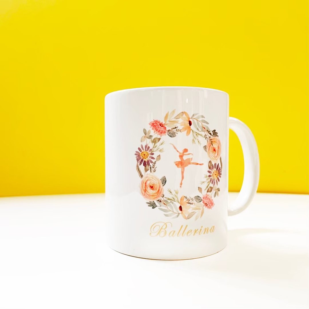 芭蕾礼物 芭蕾礼品 成人芭蕾 舞展伴手礼 舞蹈奖励品 马克杯 - 咖啡杯/马克杯 - 陶 