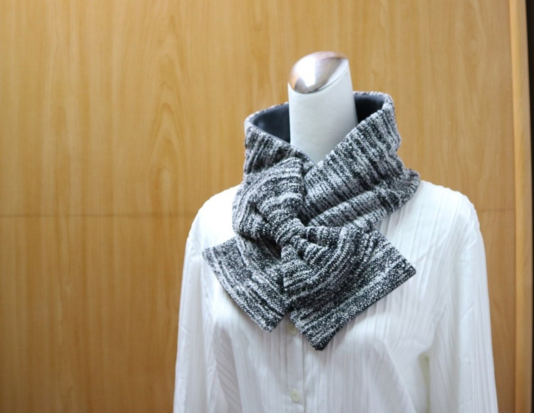 蝴蝶结款 可调式短围巾.scarf 保暖围脖双面双色 大人.小孩均适用 - 围巾/披肩 - 其他材质 多色