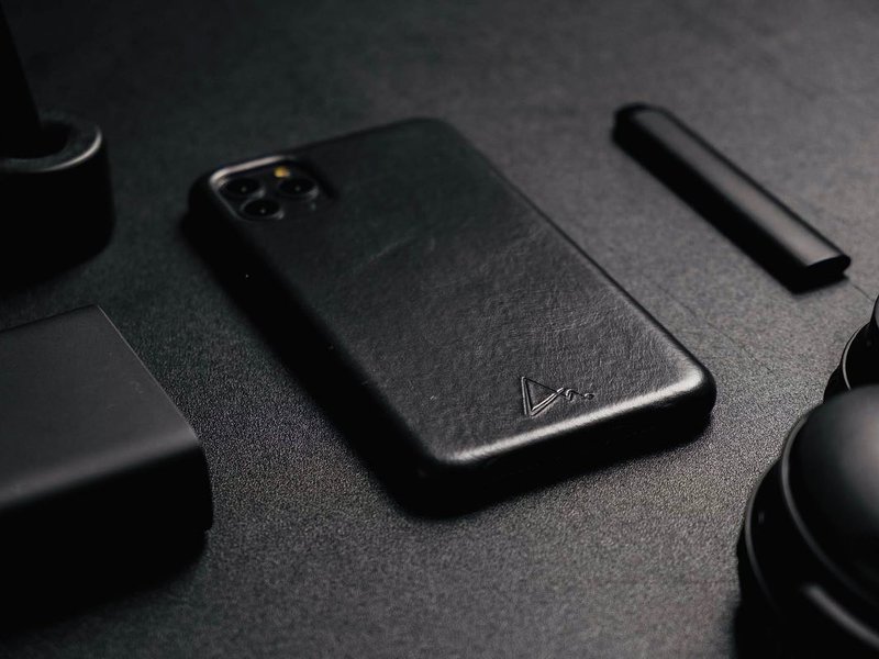 ARMOR iPhone 11 / X 全真皮系列电话保护壳_前卫黑 - 手机壳/手机套 - 真皮 