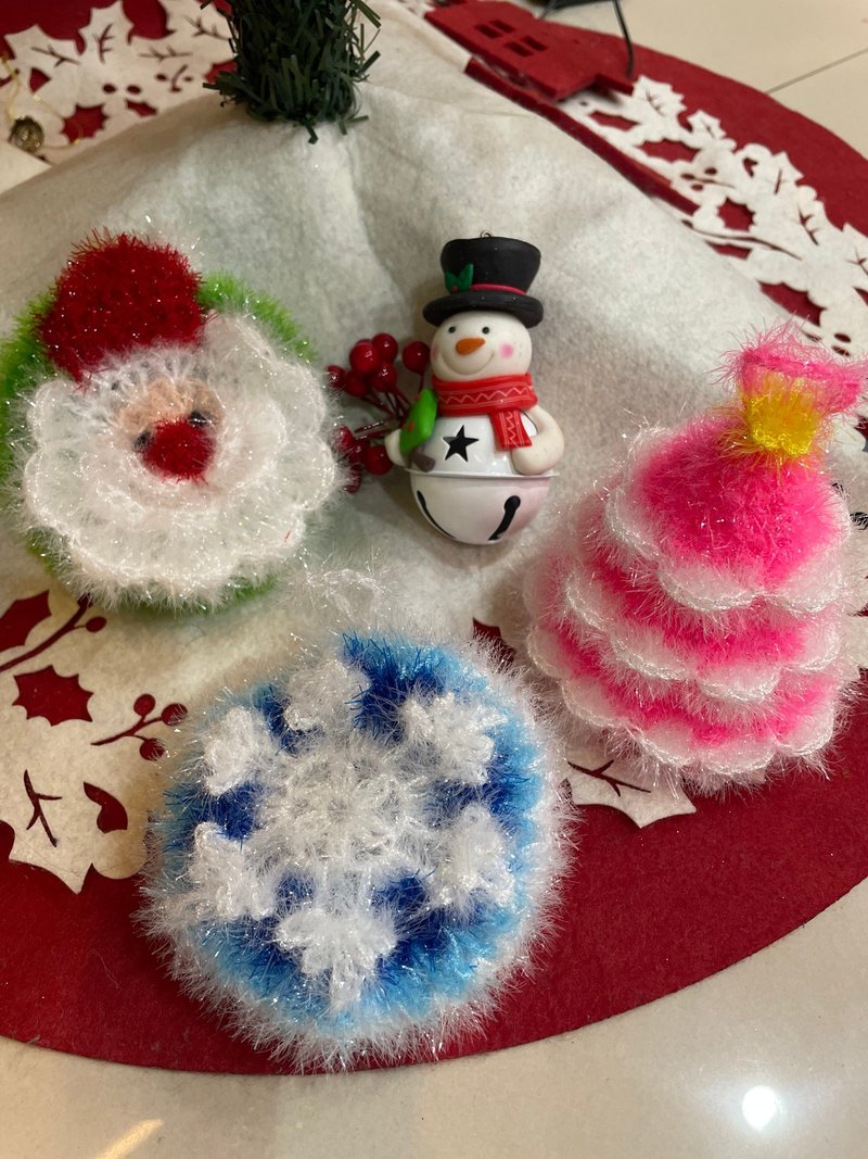 韩国菜瓜布线/清洁 圣诞三入组 - 其他 - 聚酯纤维 多色