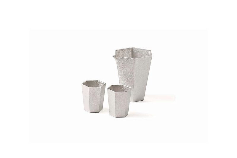 六角酒器组 - 酒杯/酒器 - 贵金属 银色