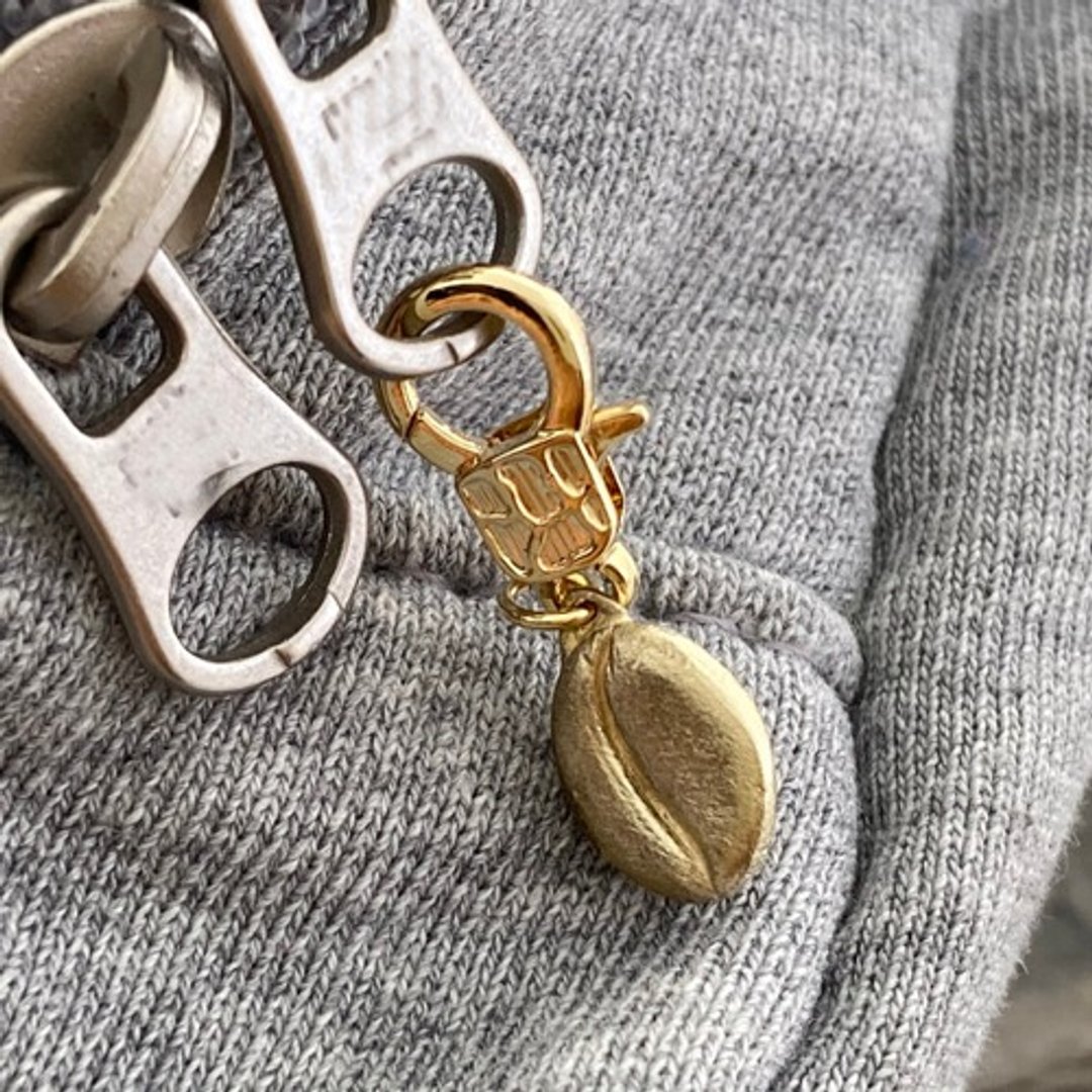 Coffee beans◇Brass zipper charm - 其他 - 其他金属 