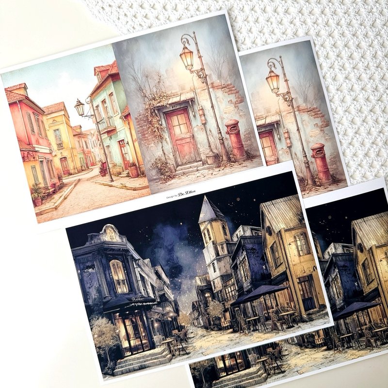 Z661 - 多种背景贴纸 - 贴纸 - 纸 多色