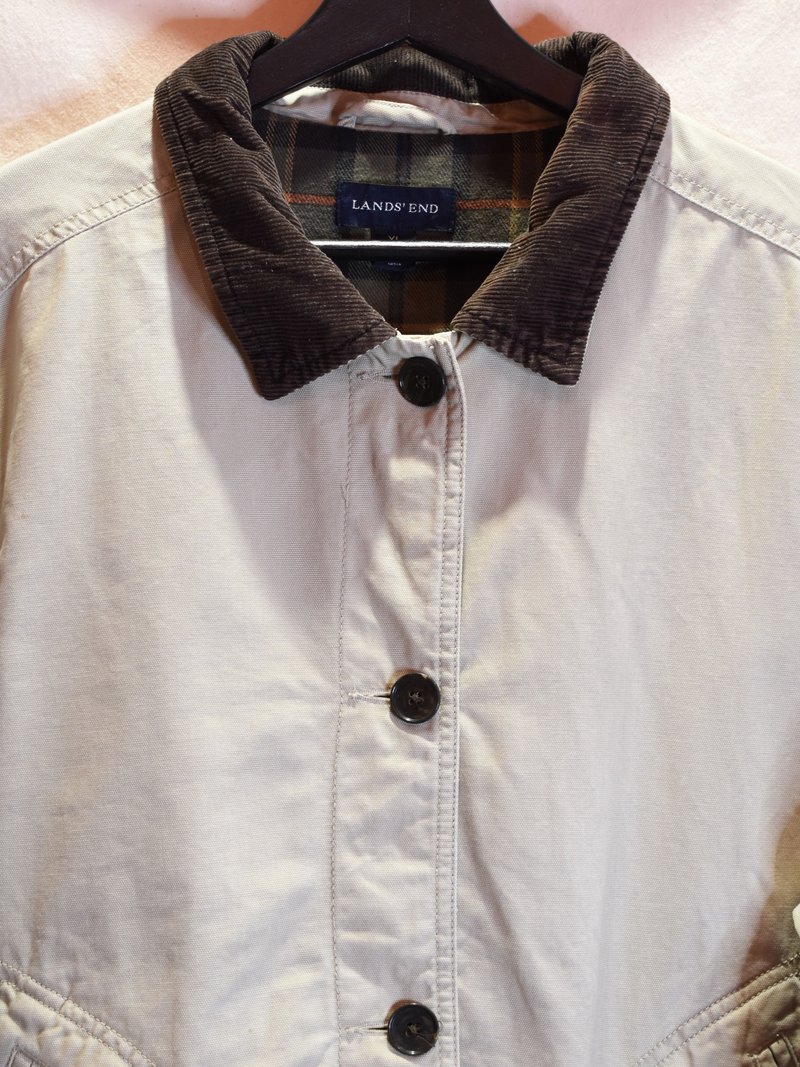 Vintage 狩猎外套 深咖卡其 - 女装休闲/机能外套 - 棉．麻 