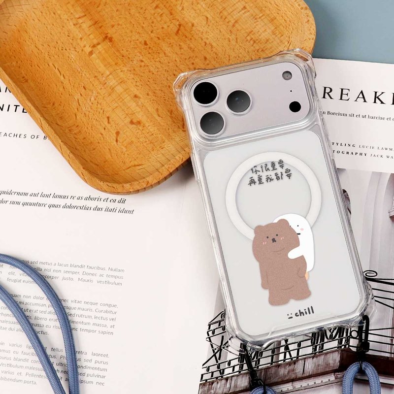 【懒懒怪】防摔手机壳 送挂绳 手机挂绳 可爱韩风壳 磁吸手机壳 - 手机壳/手机套 - 塑料 