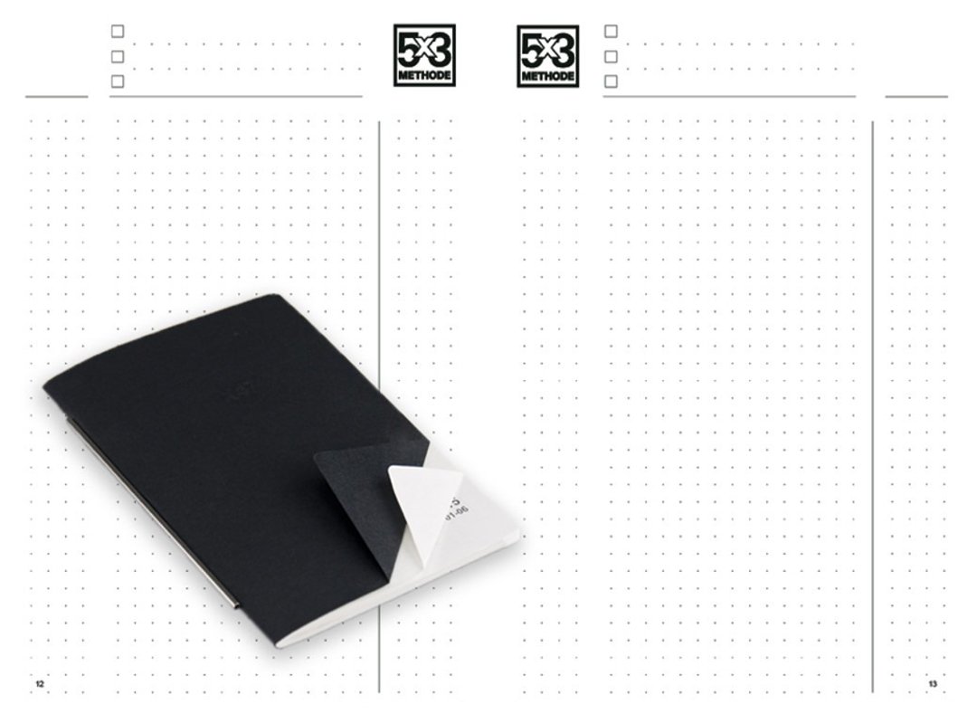 尺寸A5│内页补充本│X47德国精工笔记│专利弹轨│6种格式 - 笔记本/手帐 - 纸 黑色
