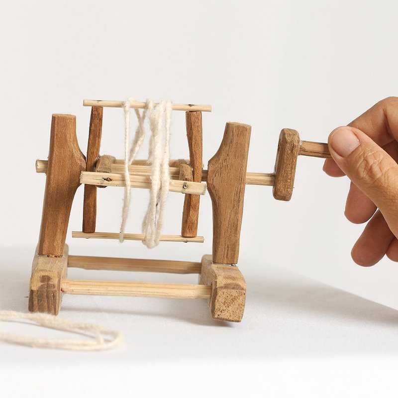 Traditional Thread Winder Miniature, Teak wood - 摆饰 - 木头 咖啡色