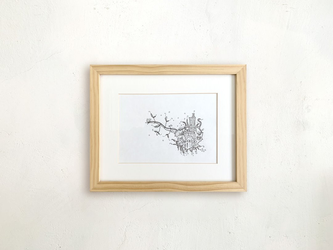原创插画 - 艺术微喷 | 种籽 30-5 - 海报/装饰画/版画 - 纸 白色