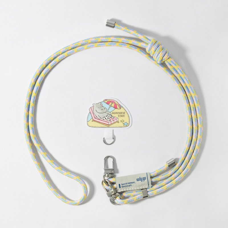 动物出游去手机挂绳夹片组 / 河马 - 手机配件 - 其他材质 多色