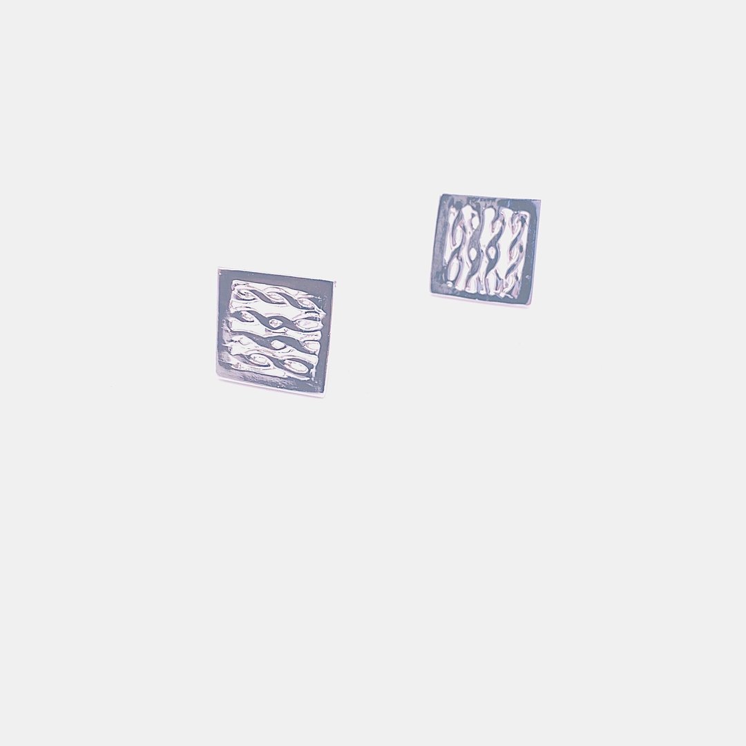 毛尼感个性/耳环 - 耳环/耳夹 - 纯银 银色