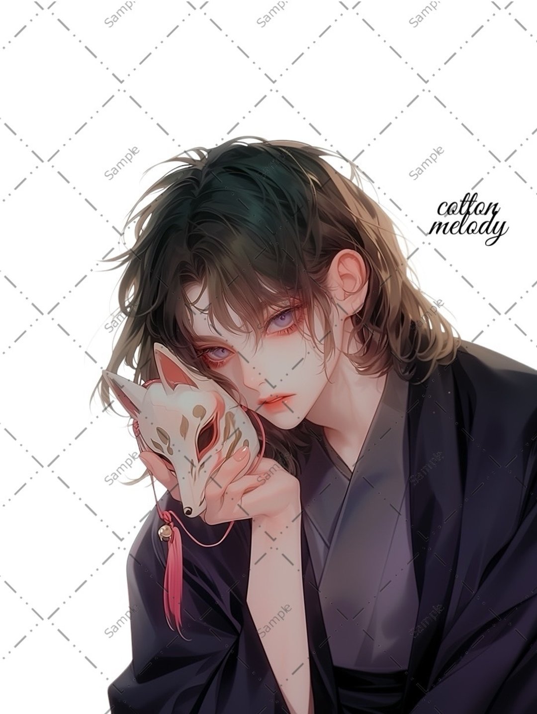 original sticker no.1333 人物贴纸 原创贴纸 人像贴纸 女孩贴纸 原创人物贴纸 - 贴纸 - 纸 