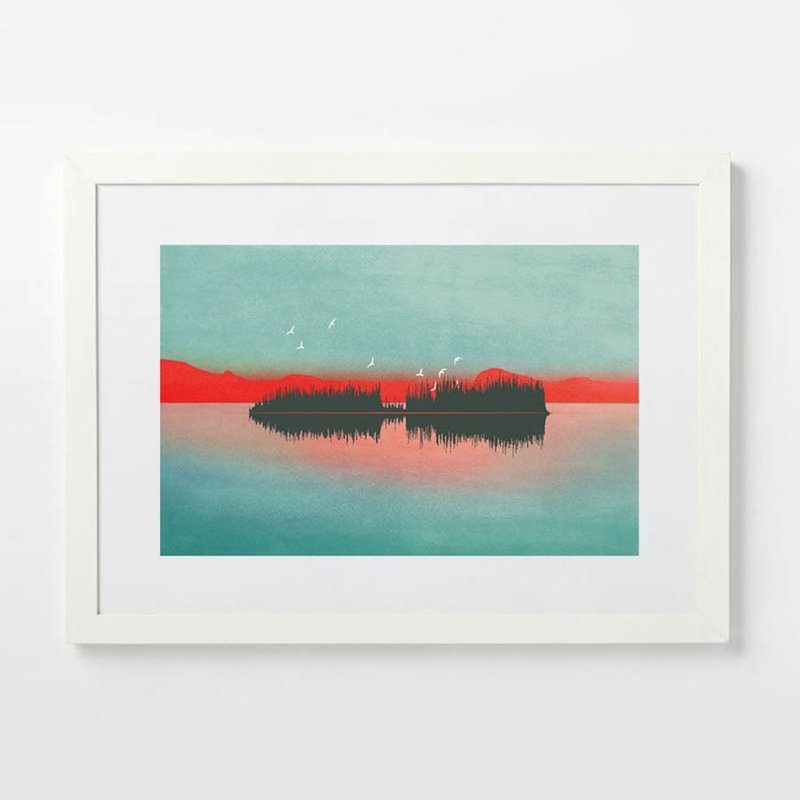 定制声波艺术装饰画 声音的风景  创意圣诞礼物 - 海报/装饰画/版画 - 纸 绿色