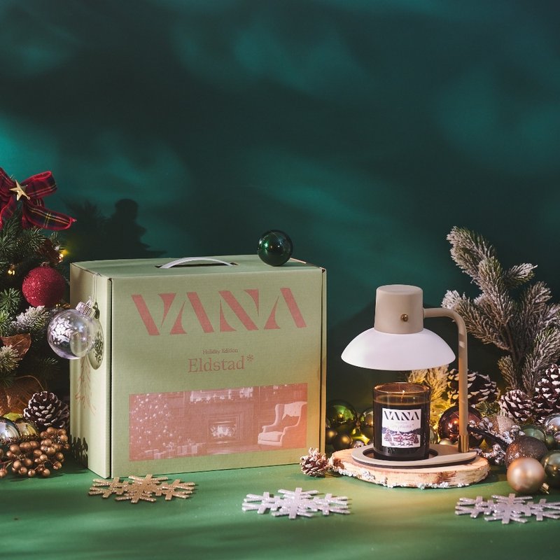 Kos No.11 可定时极简款香氛暖灯礼盒 - ROV木质辛香调蜡烛 - 蜡烛/烛台 - 其他金属 卡其色