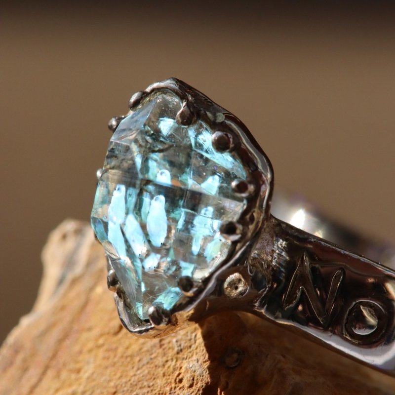 石英油 没有猫，就没有银。 - 戒指 - 水晶 银色