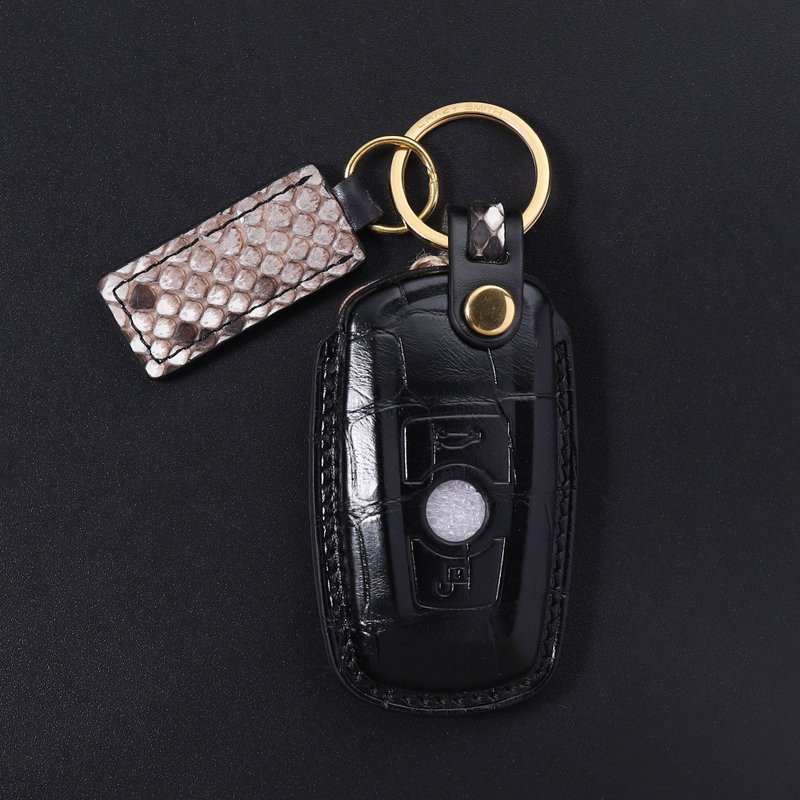 【疯匠】纯手工定制各种车钥匙套  进口蛇皮鳄鱼皮 高档圣诞礼品 - 钥匙链/钥匙包 - 真皮 
