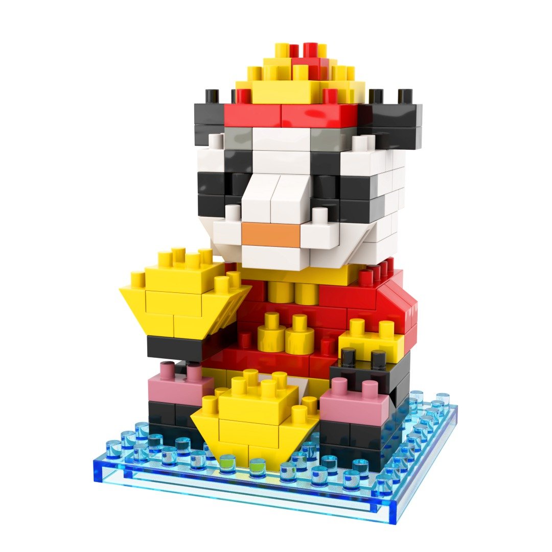 Archbrick 熊猫 - 农历新年版 微积木 Nanoblock - 玩偶/公仔 - 塑料 多色