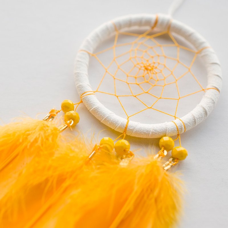 捕梦网材料包 8cm - 陷入春天的橘子色 -  手作diy礼物 - 其他 - 其他材质 橘色