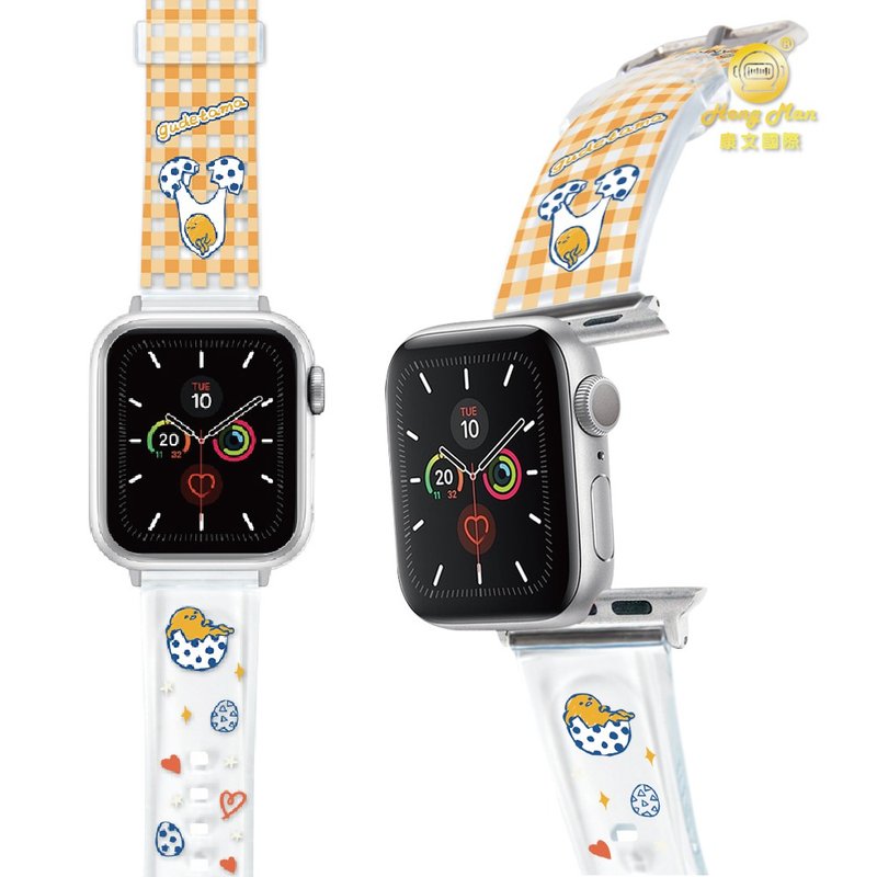 三丽鸥 蛋黄哥 Apple Watch PVC果冻透明表带 GU悠然诞生 - 表带 - 塑料 橘色