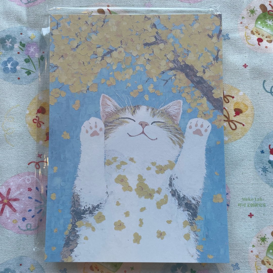 MekoLab咩可文创研究室 秋叶猫猫 便签 本子可爱可撕无粘性 - 便条纸/标签贴 - 纸 