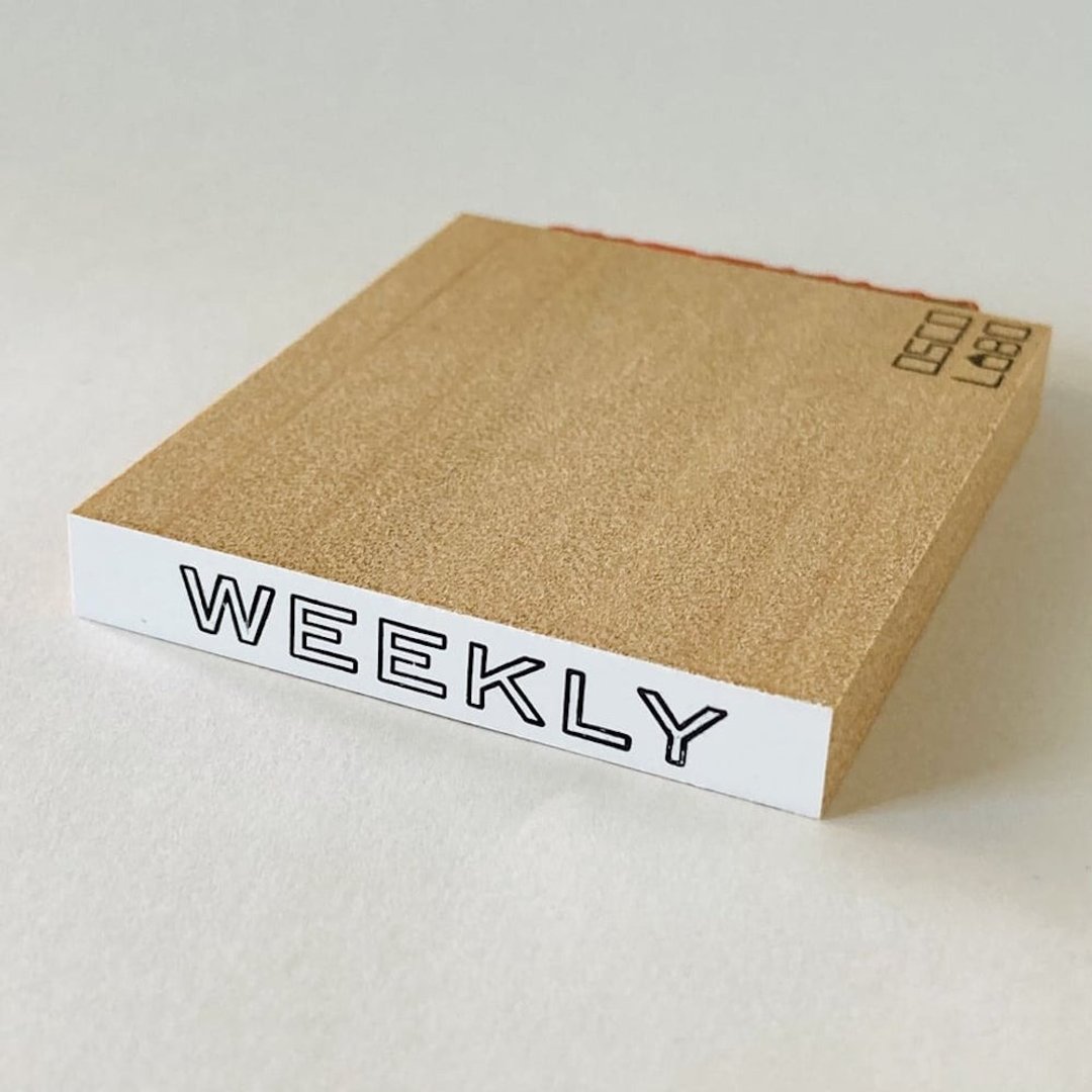 事务印章长型 WEEKLY 【每周】 - 印章/印台 - 橡胶 