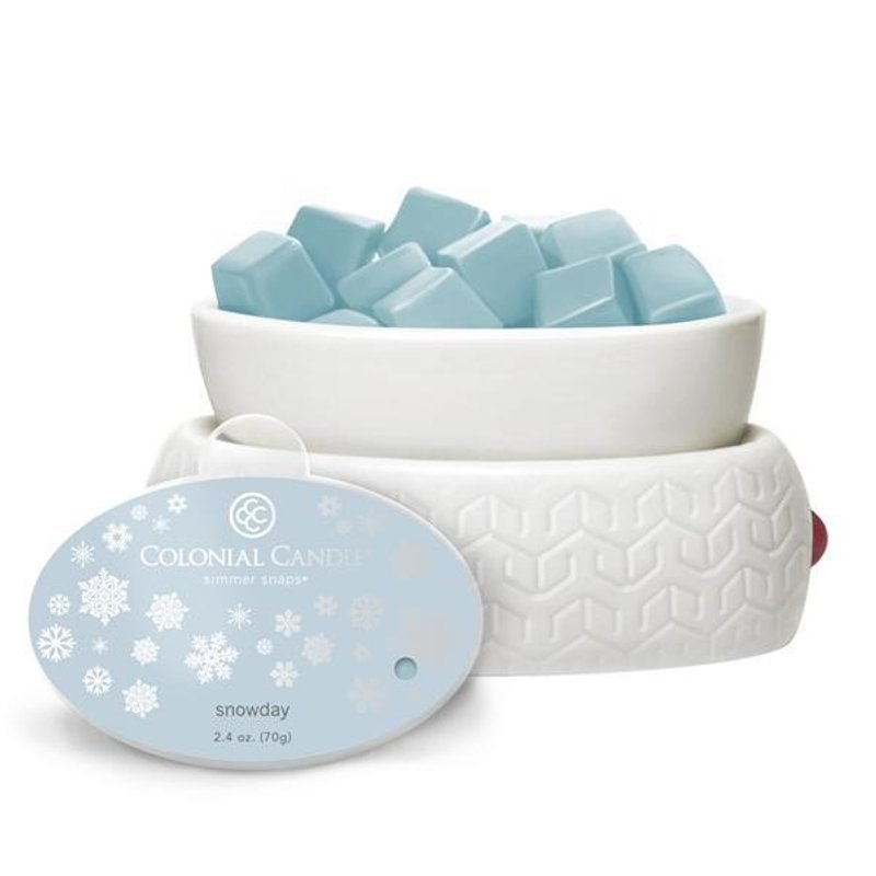 【VIVAWANG】2.4oz香氛溶蜡(雪花片片)。薄荷、青草露水、浪漫芳香气息，美国进口Colonial Candle。 - 香薰/精油/线香 - 蜡 