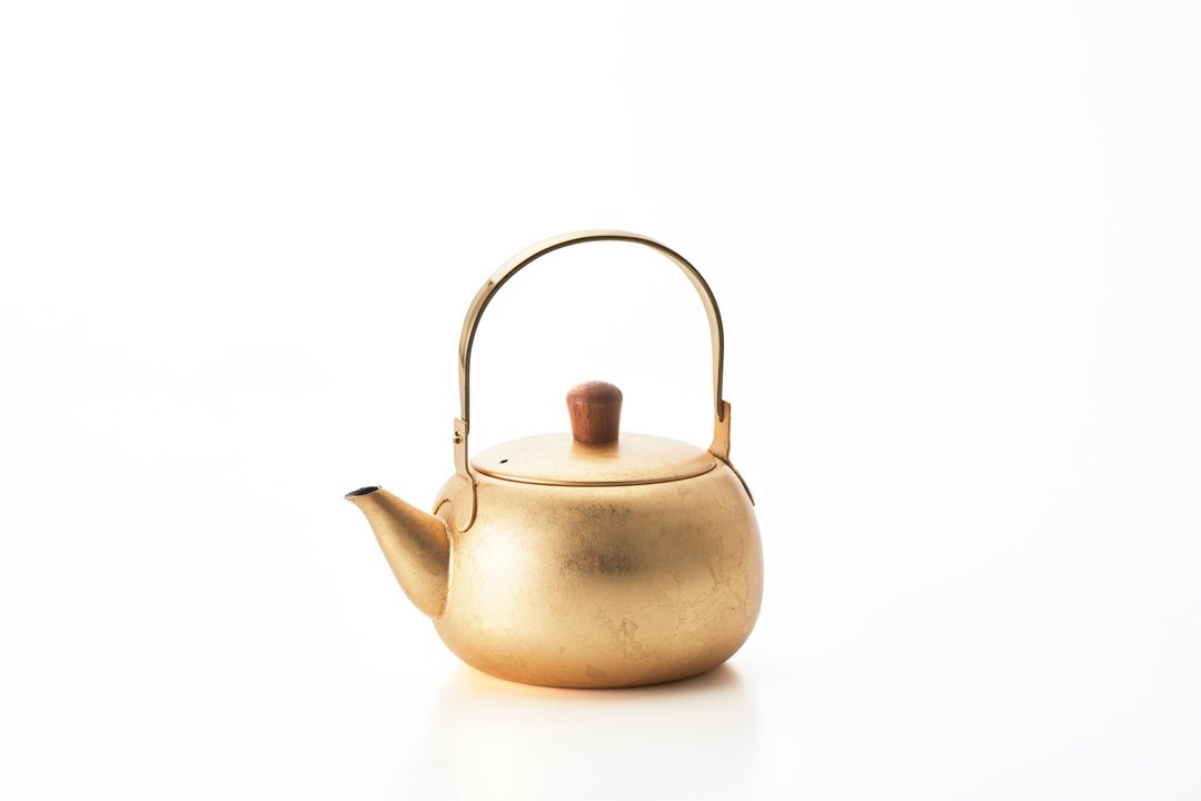 漆岛Shi0moa月浅茶壶 - 茶具/茶杯 - 不锈钢 金色