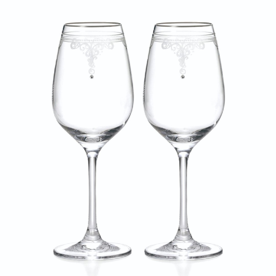 【 NARUMI日本鸣海骨瓷】JILLSTAURT联名高脚白酒杯(2入组) - 酒杯/酒器 - 玻璃 透明