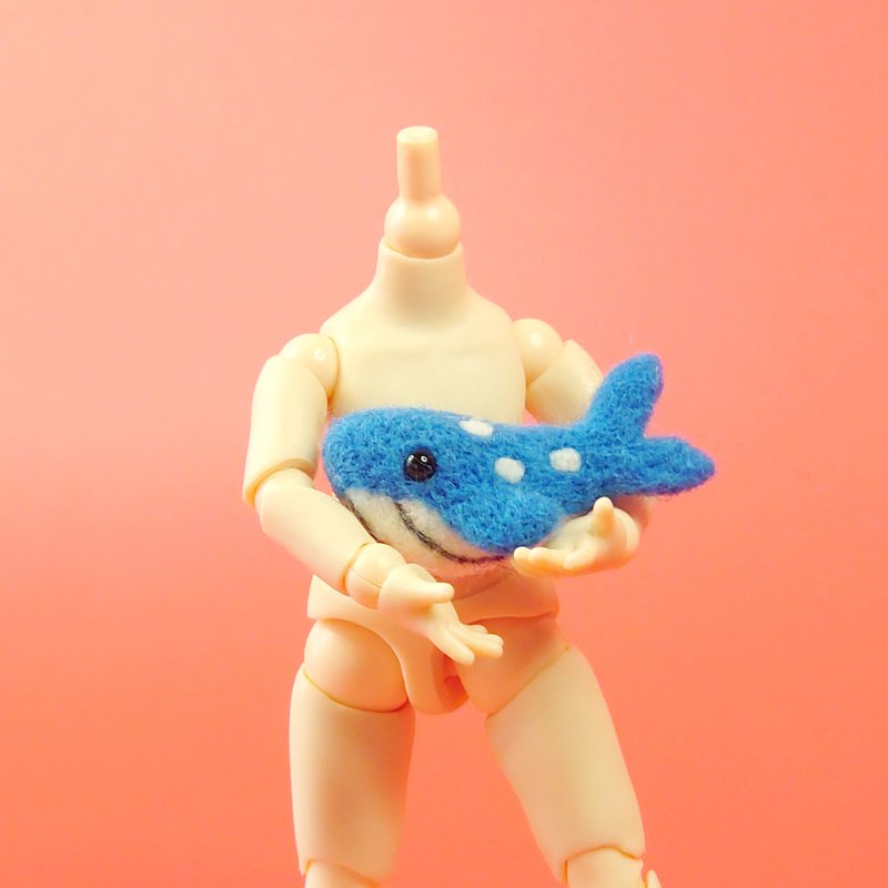 蓝鲸   羊毛毡 手作 海洋生物系列 - 项链 - 羊毛 