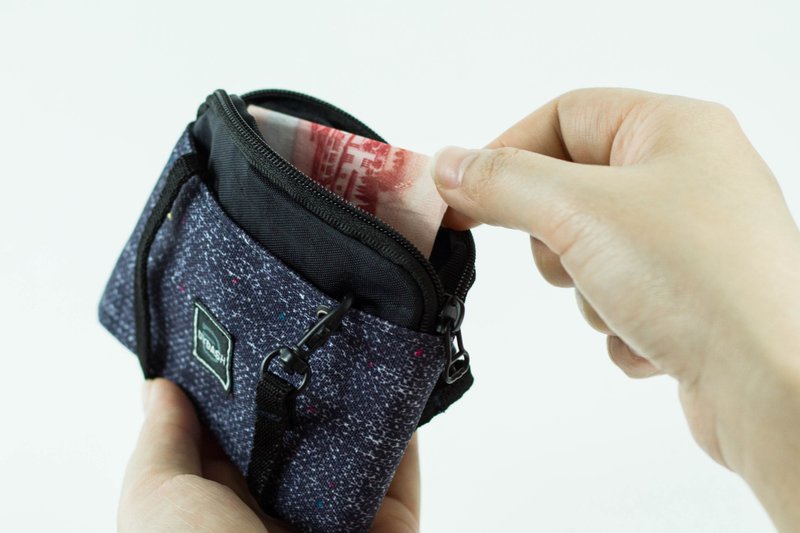 DYDASH多用零钱包饮料提袋 减塑/环保/杯套－PICUP杯卡(学院牛仔) - 随行杯提袋/水壶袋 - 尼龙 