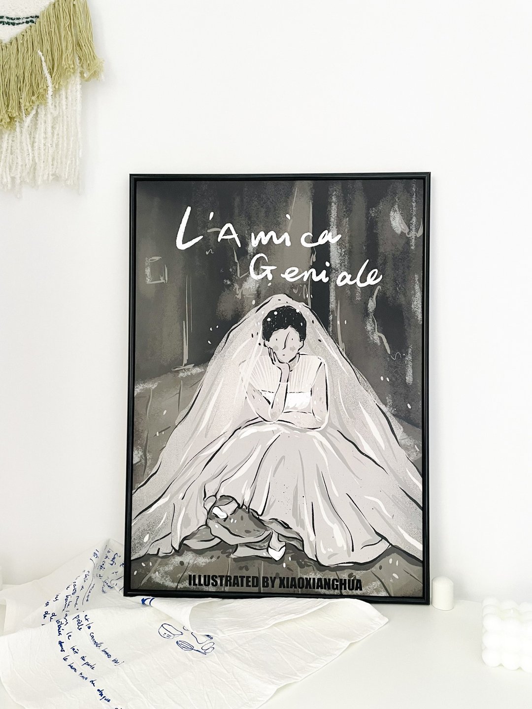 小象花花研究所 原创插画 我的天才女友 A2装饰画海报 - 海报/装饰画/版画 - 纸 