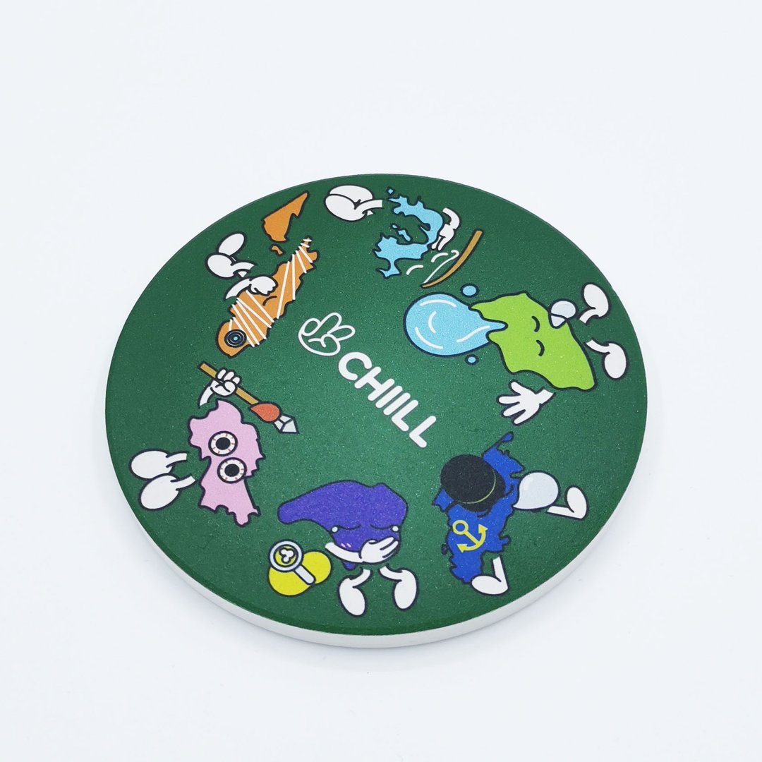 CHI 同热爱这片土地 硅藻泥硅藻土吸水杯垫 - 杯垫 - 陶 多色