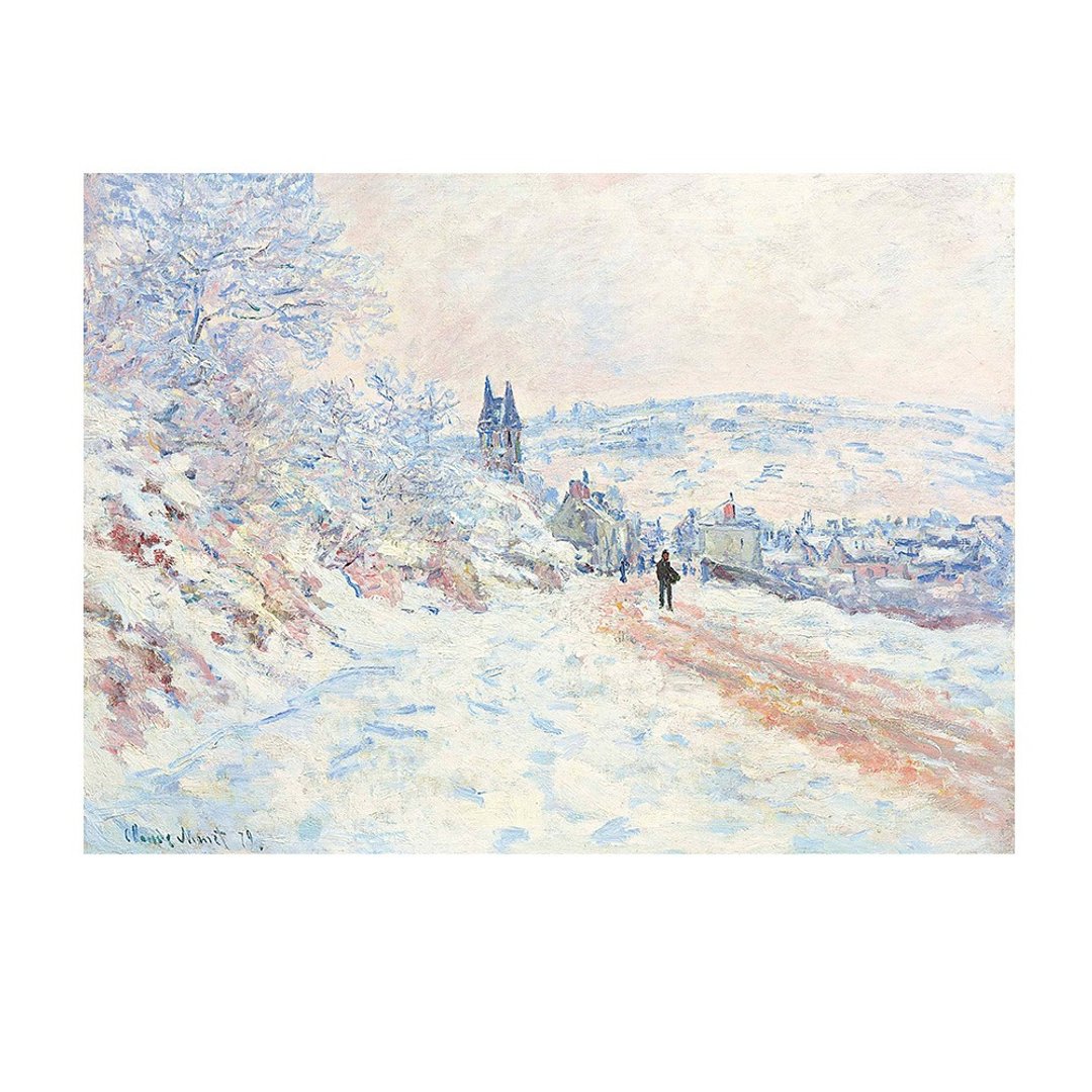 【印象派挂画】莫内 Monet: 雪景 - 海报/装饰画/版画 - 纸 