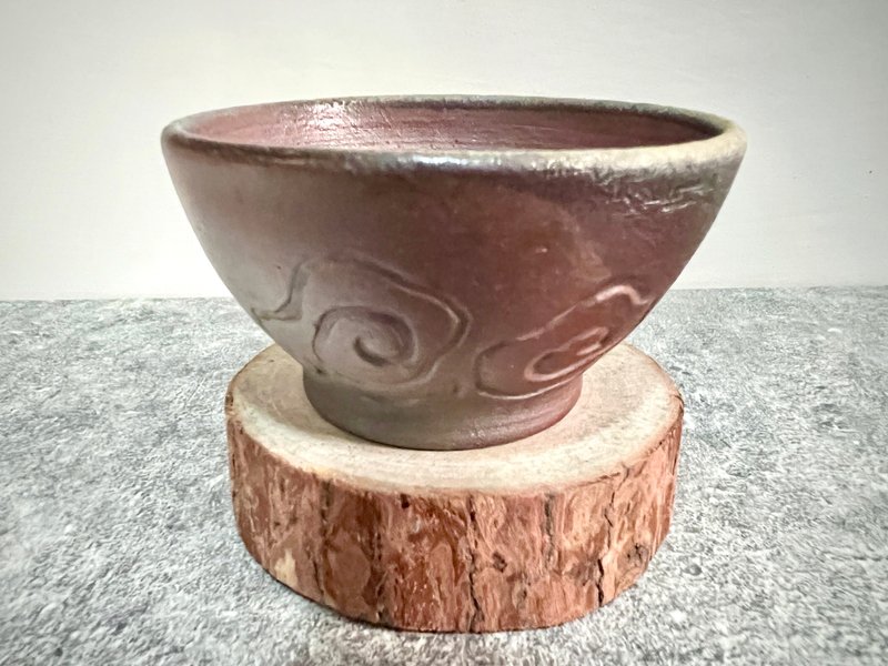 云纹柴烧茶杯 - 茶具/茶杯 - 陶 