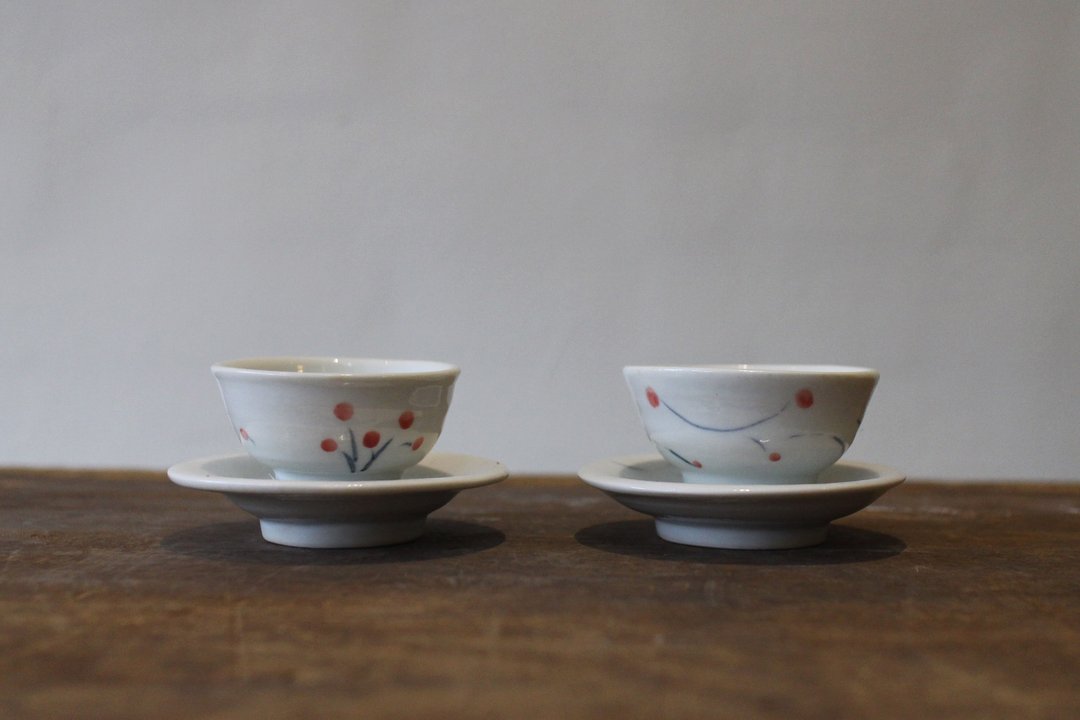 釉下彩品茗杯组 - 茶具/茶杯 - 瓷 
