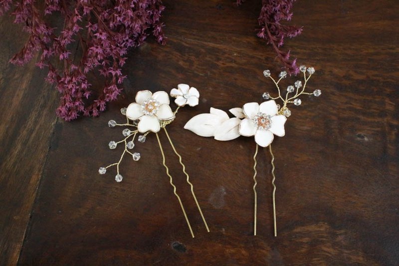 栗安手作新娘饰品 HM-170302 - 发饰 - 其他金属 金色